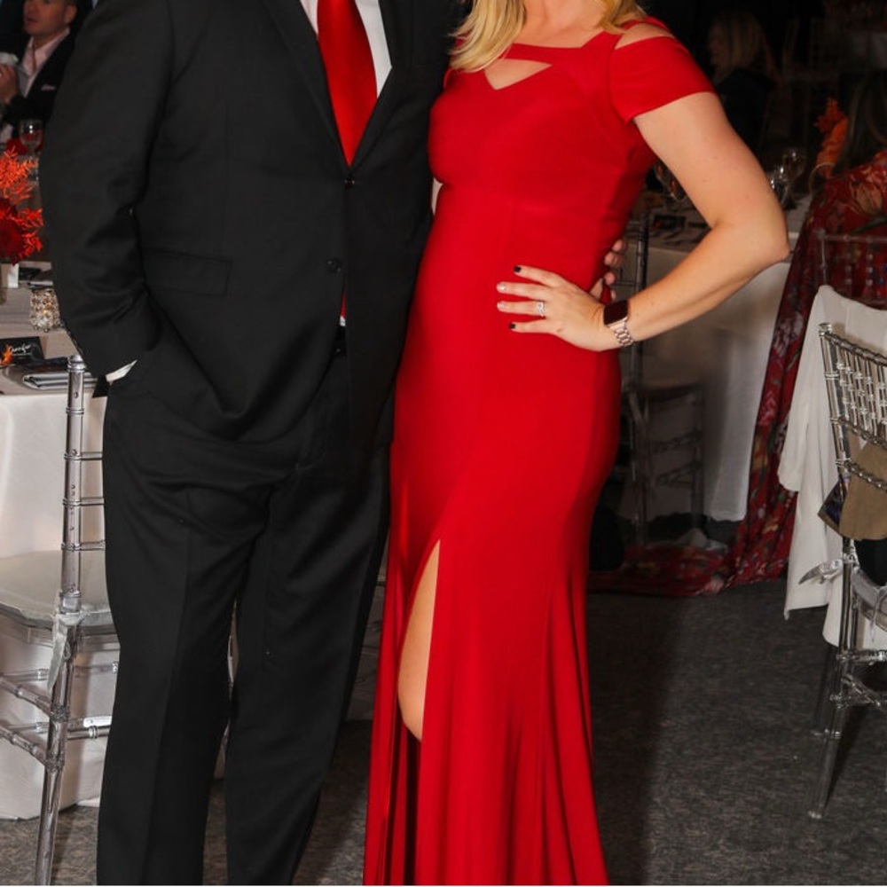 Elegant Red Evening Gown